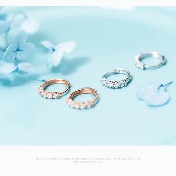 

Colusiwei Fashion 925 Sterling Silver Sparkling CZ Geometric Round Hoop Earring for Women Luxury Wedding Fine Jewelry 2020 New