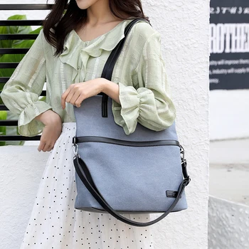 

SOUTH GOOSE Canvas Bags For Women 2020 Stylish Female Handbags Large Capacity Shoulder Crossbody Bags Lady Casual Totes