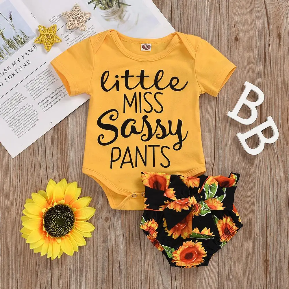 Baby Clothing Set classic EAZII Hello World Print Newborn Infant Baby Girl Romper Jumpsuit With Underwear Short Sleeve Sunsuit Summer Clothes Outfit 0-24M newborn baby clothing set Baby Clothing Set