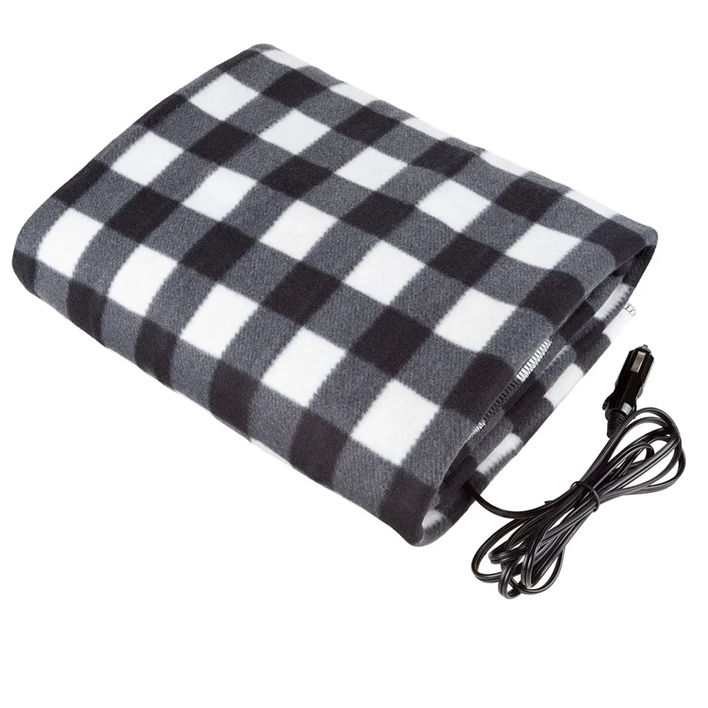 148cmx108cm 12V Winter Electric Blanket автомобиля Отопление Одеяло с подогревом Одеяло термостат Электрическое отопление Blanket Теплый Pad z1220 - Цвет: Черный