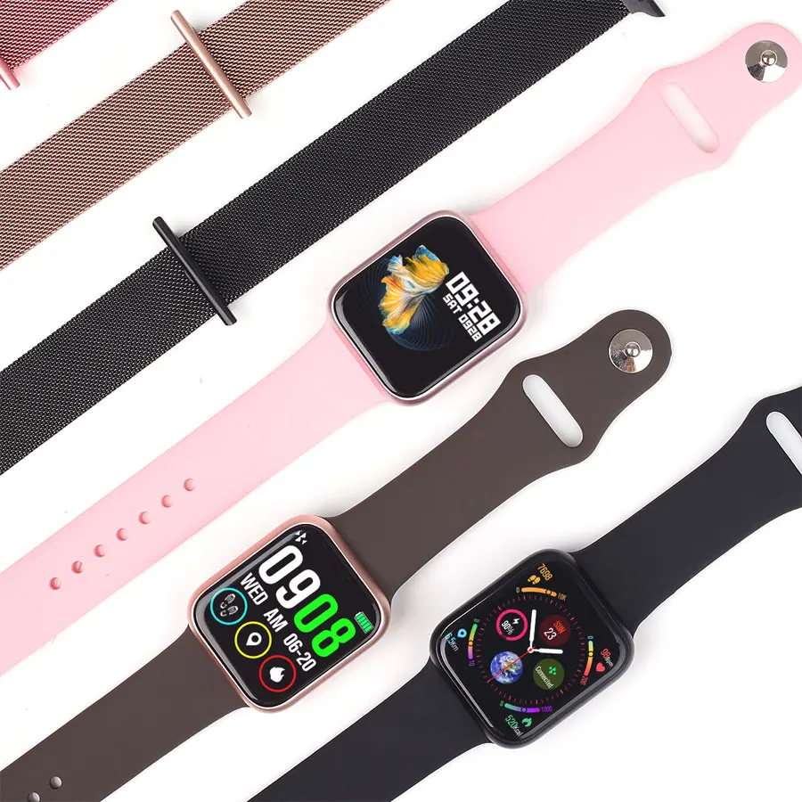 

P90 smart watch wireless charging 1.3" HD color long standby IP68 waterproof Heart Rate Blood Pressure for Android IOS 38mm
