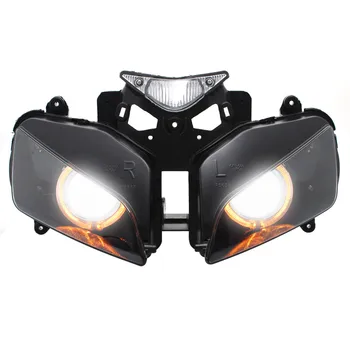 

Motorbike Assembled Custom HID Projector Conversion Headlight Amber Angel Eyes Headlamp For Honda CBR 1000RR 04 05 06 07
