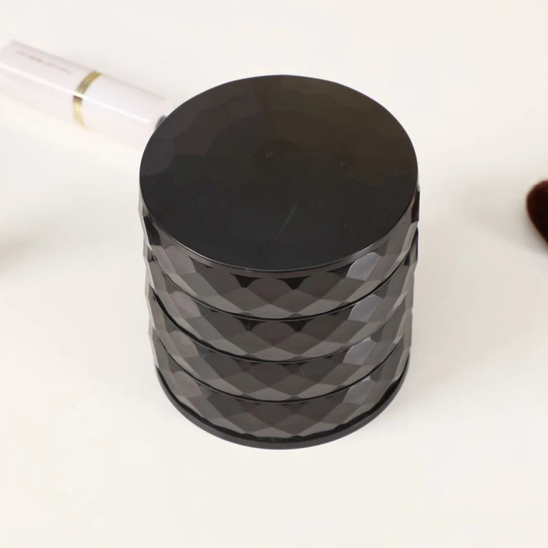 4 уровня круглый косметический Органайзер для хранения ювелирных изделий вращающихся музыкальная шкатулка мульти-Слои на 360 ° витрина