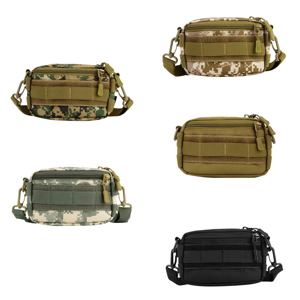 Mini Camouflage MOLLE Shoulder/Messenger Bag Pouch for Travel Sports Outdoor Gear Storage Hunting Accessories