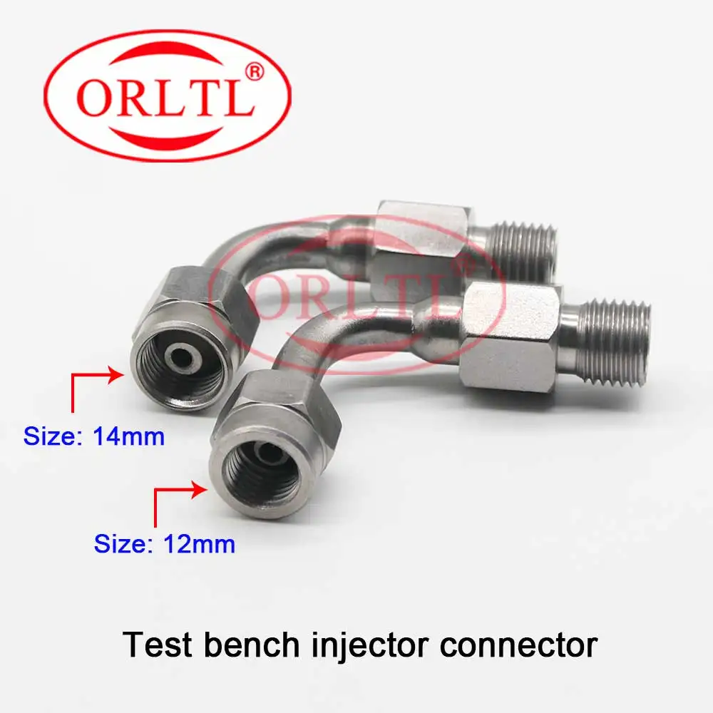 

Top quality 12mm 14mm common rail test bench pipe connector part common rail injector pump connect joint to the common rail tube