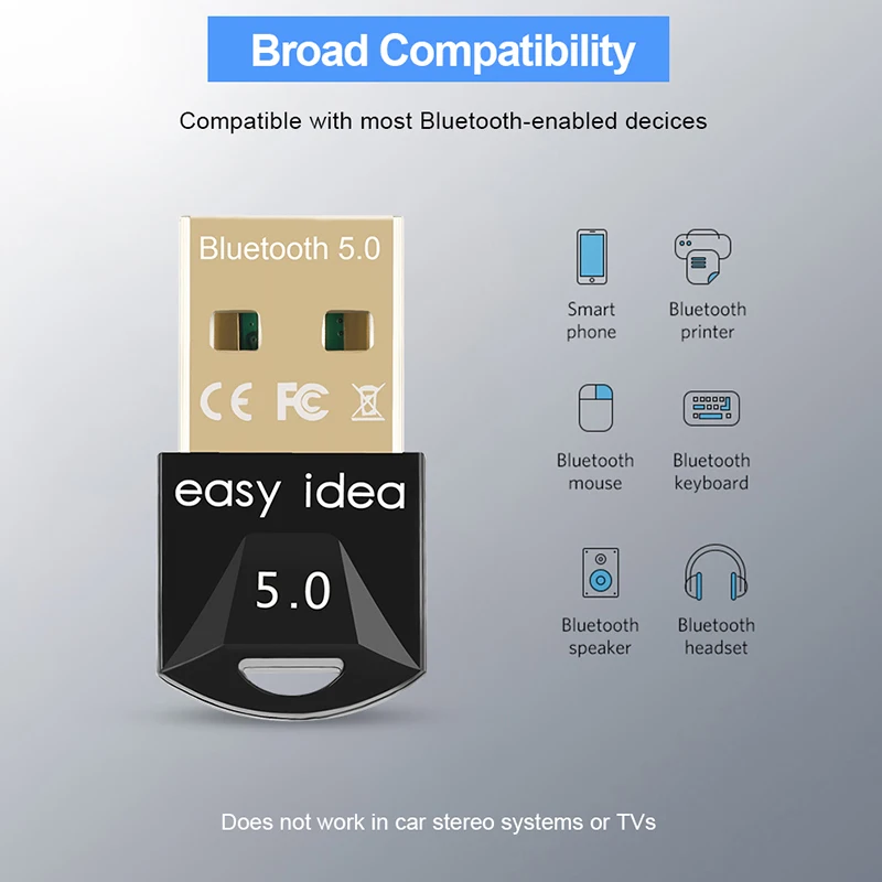 Adapter Bluetooth 5.0 Mini USB wtyczka Bluetooth komputer USB odbiornik Bluetooth Audio muzyka Bluetooth 5.0 nadajnik na PC 4 Adapter Bluetooth 5.0 Mini USB wtyczka Bluetooth komputer USB odbiornik Bluetooth Audio muzyka Bluetooth 5.0 nadajnik na PC 4
