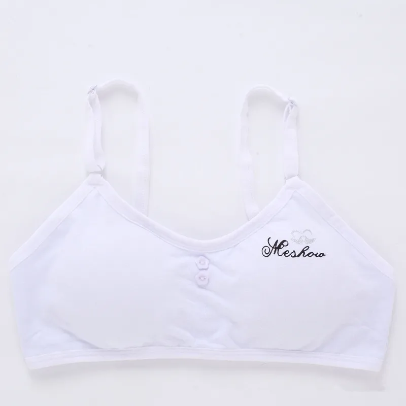 Girl tube top student cotton development underwear adjustable strap sling  small vest student bra training bras for girls - AliExpress