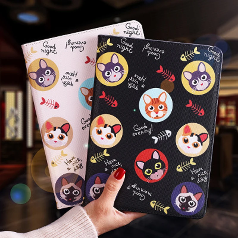 

For Apple iPad 2 3 4 Tablet Case Cartoon Pu Leather Smart Flip Stand Cover Soft Silicone Back Case For iPad2 iPad3 iPad4 Cases