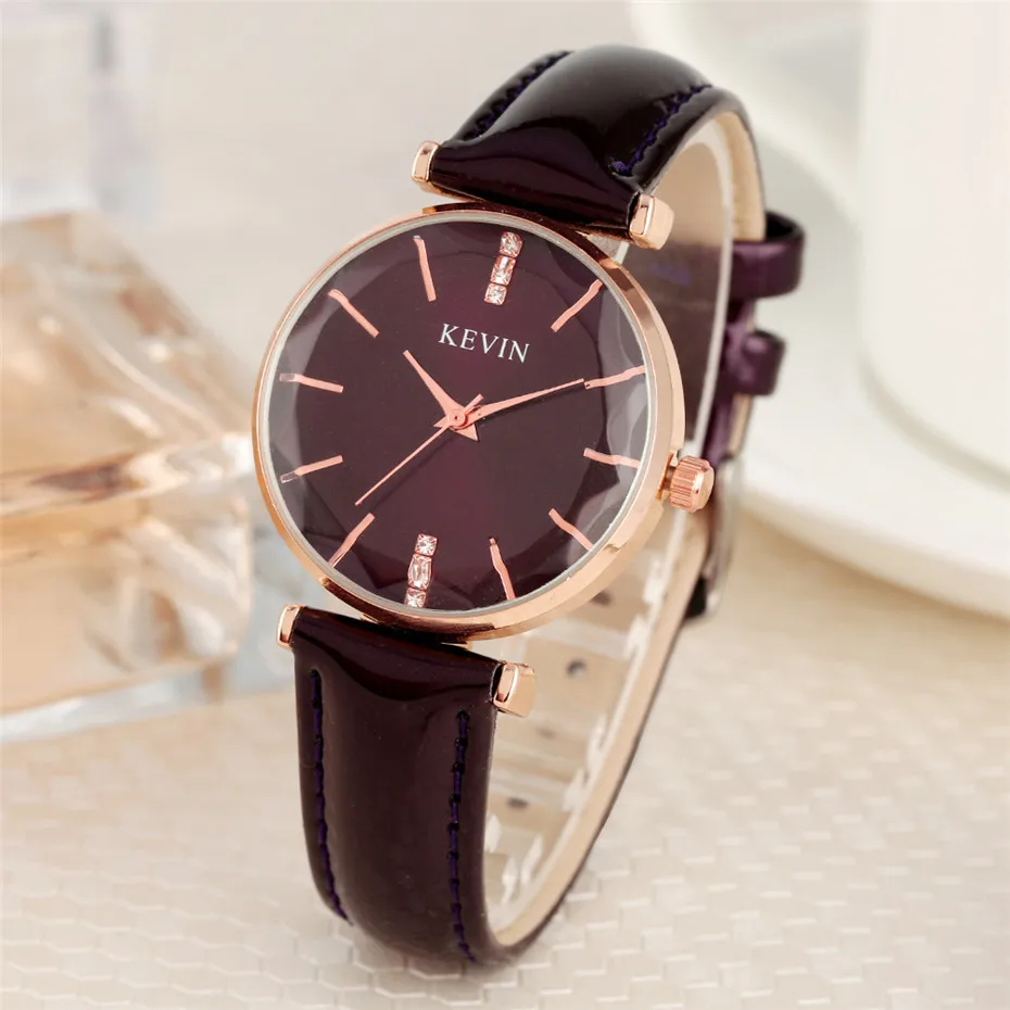 

Women Watches Quartz Timepiece Rose Gold Steel Watch Case Simple Ladies Leather Wristwatch Top Luxury Female Clock montre femme
