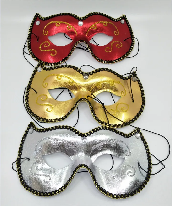 1   EVA Glitter Powder Masks Animal Cat Face Gold Silver Red Color Mask For Women Girls Masquerade Carnival Party Decor Cosplay Mask