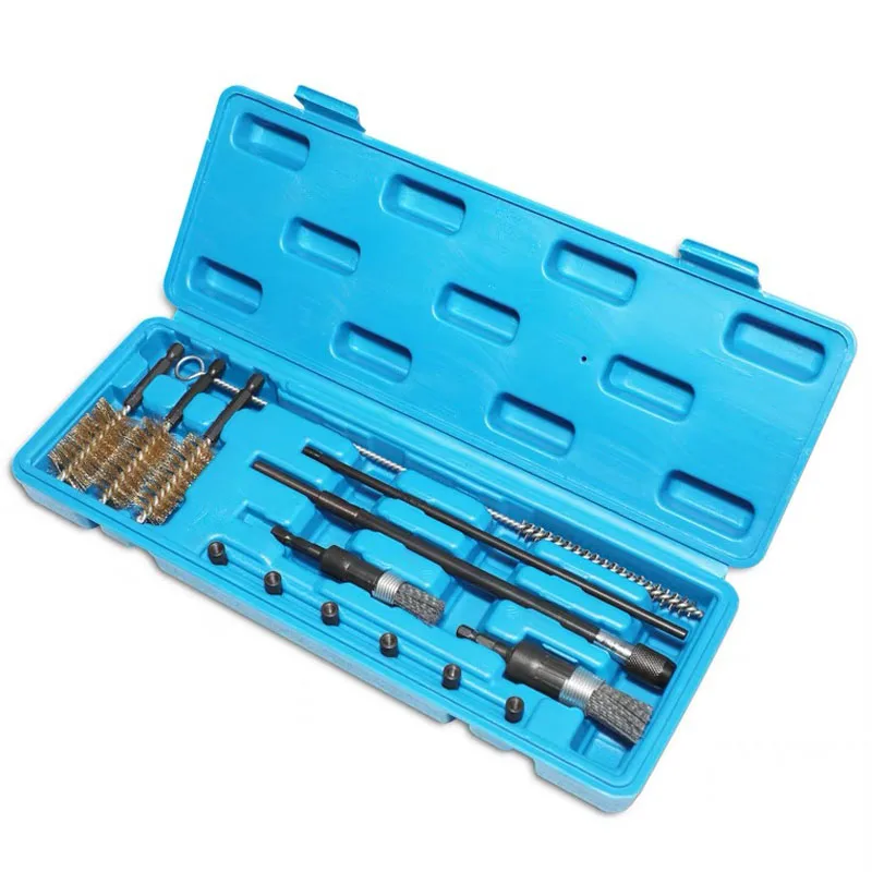 Diesel Common Rail Injector Seat Port Cleaner Auto Engine Maintenance Cleaning Brushes Injector