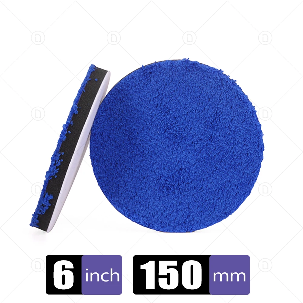 cleaning leather seats 3/4/5/6/7 Inch Removing Wax Buffer Pads Microfiber Polishing Pad Replaceable Buffing Pads For DA/RO Polisher Car Wash Clean waters car wash Other Maintenance Products