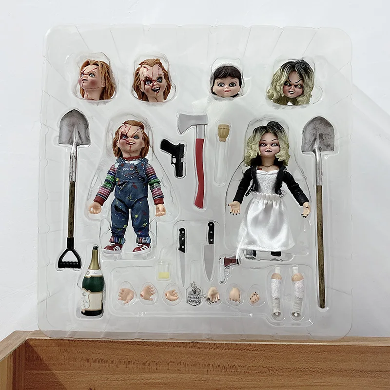 Фигурки NECA Bride Of Чаки Ultimate Тиффани фигурки счастливые из ПВХ экшн страшные