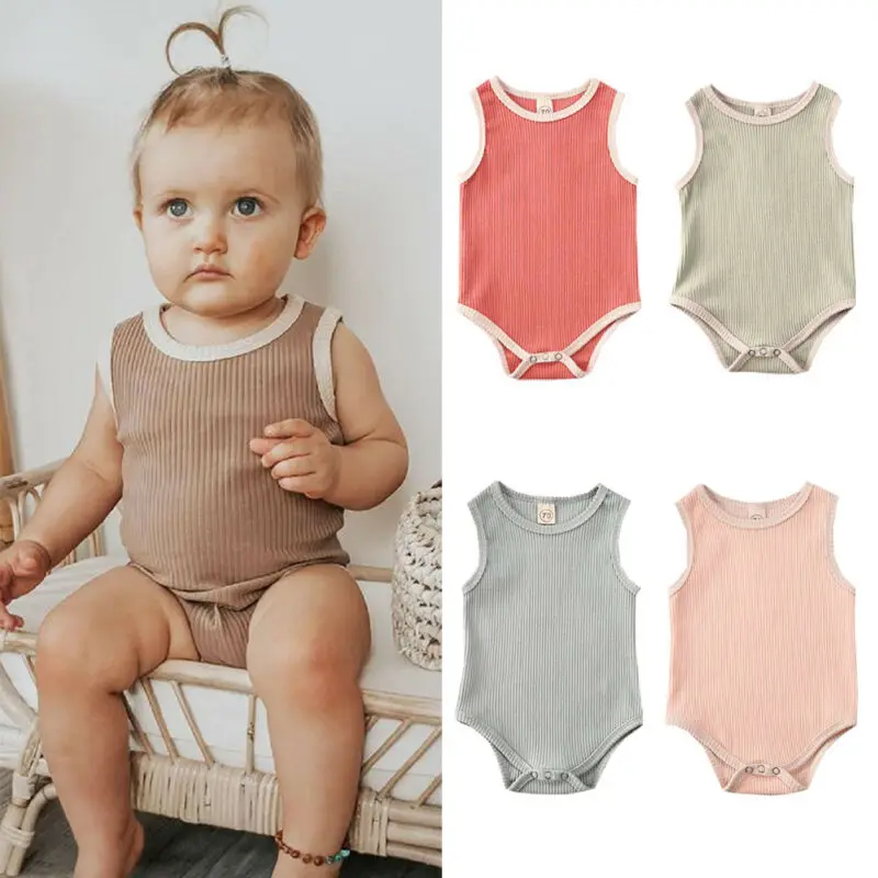 2020 Newest Hot Baby Summer Bodysuits Infant Baby Boy Girl Clothes