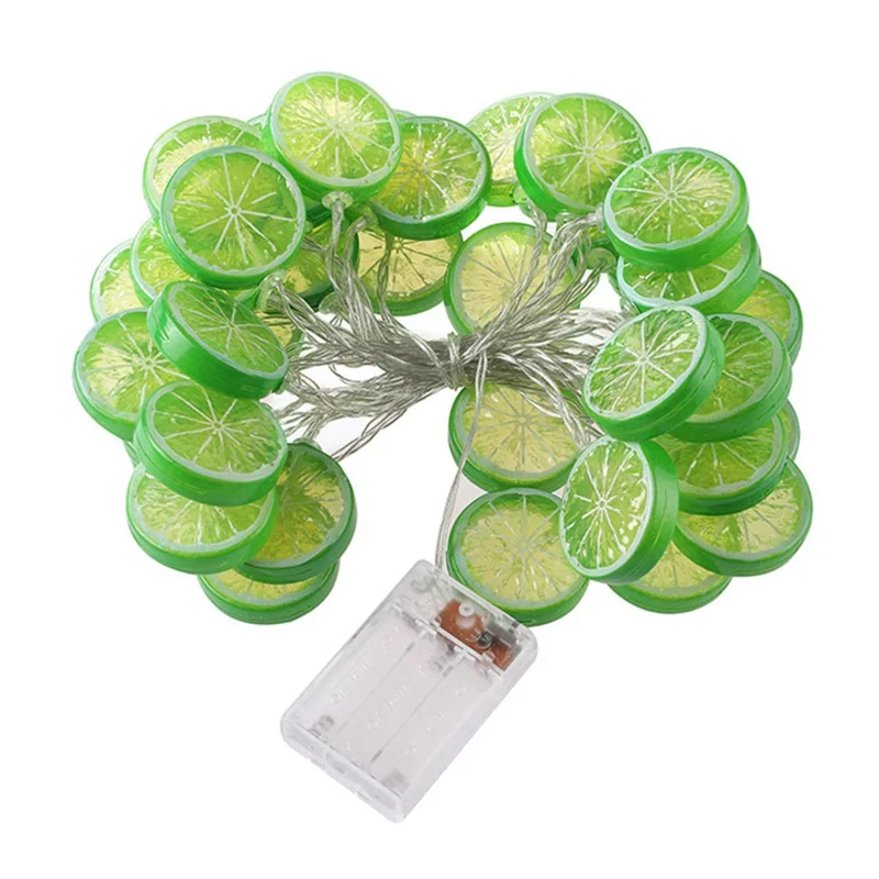 1.5/3/6M Creative Lemon Shape LED Ball String Lights Waterproof Christmas Tree Wedding Home Indoor Decoration Battery Powered