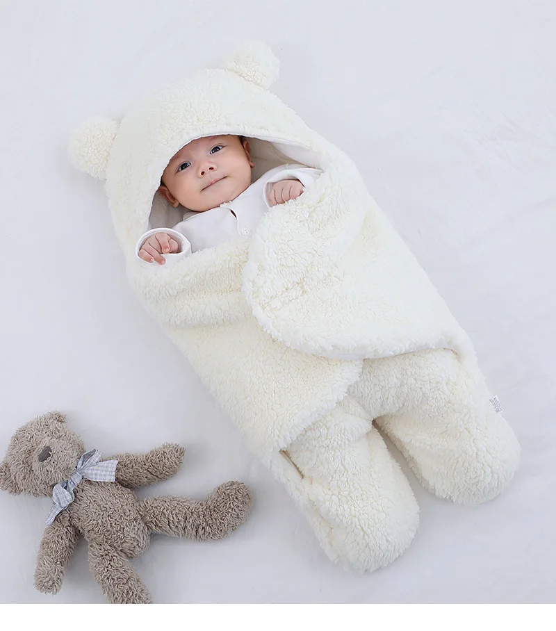 Newborn Baby Swaddle Blanket and Soft Wrap Blankets - Sleeping Blankets Warm Fleece & Pure Cotton Material, Babies and Infants - All colors Best Swaddle