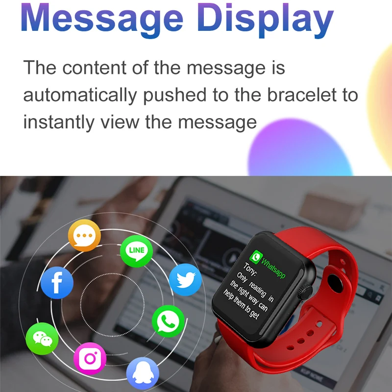 Смарт часы V6 смарт браслет Smartband измерение артериального давления