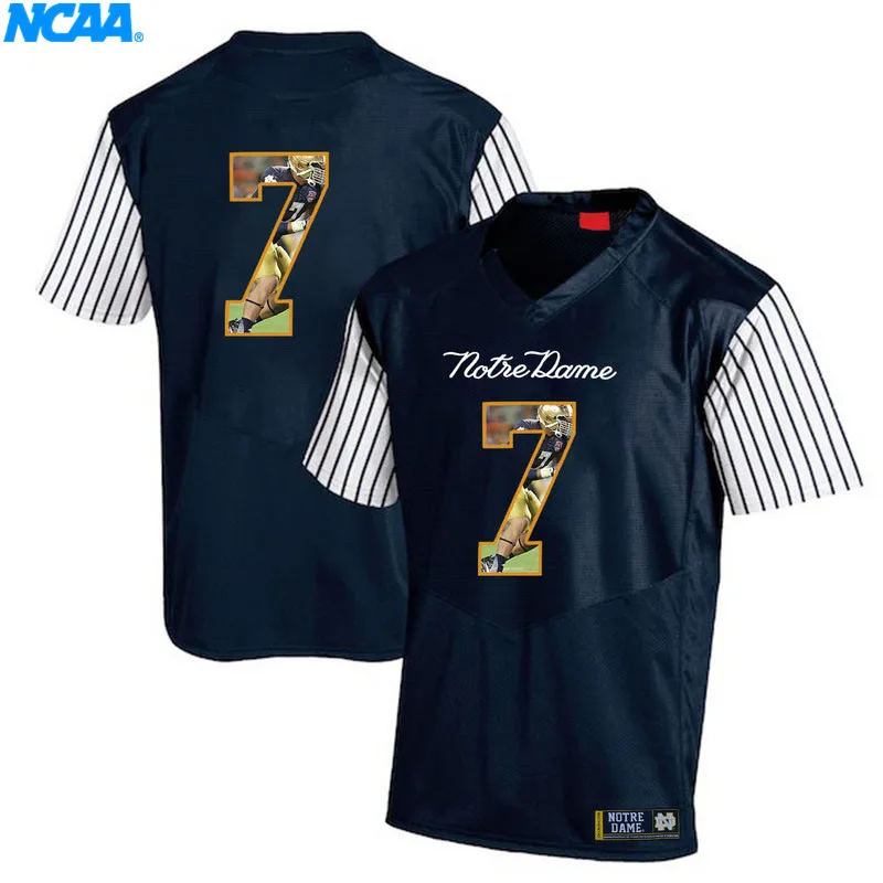 New Arrival High Quality Jerseys Stephon Tuitt#7 College Limited T-shirt Jerseys S-XXXL - Цвет: 8