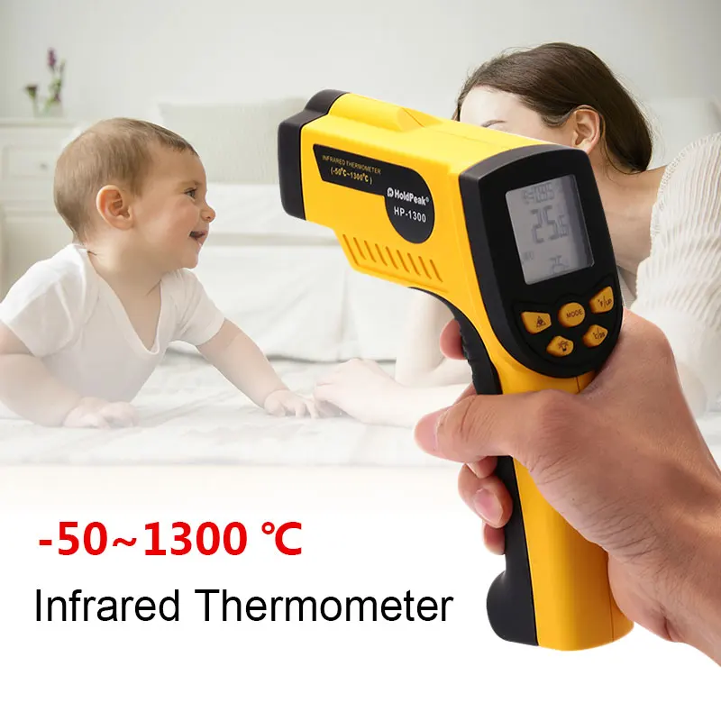 

Infrared Thermometer Yellow + Black Pistola Tester Temperature Temperature Non Contact Temperature