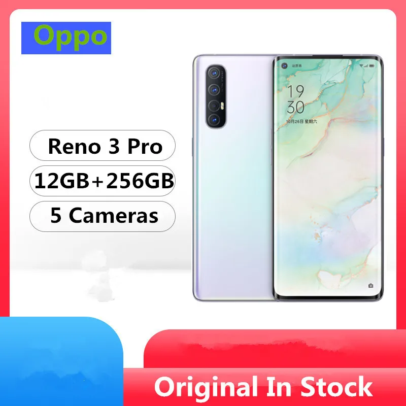 Смартфон Oppo Reno 3 Pro быстрая доставка Android 10 0 Snapdragon 76 6 5 дюйма 90 Гц 12 Гб ОЗУ 256 ПЗУ 48 МП