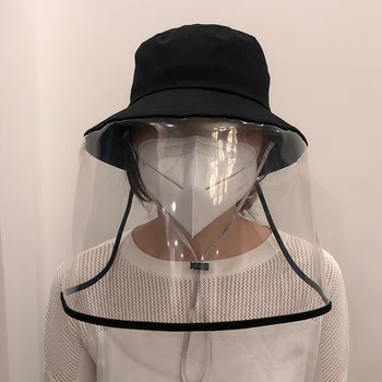 

Anti-spitting washable Protective mask Hat Cover Outdoor Fisherman Hat Ladies Visor Cap Baseball Fishing Sun Hats face shield