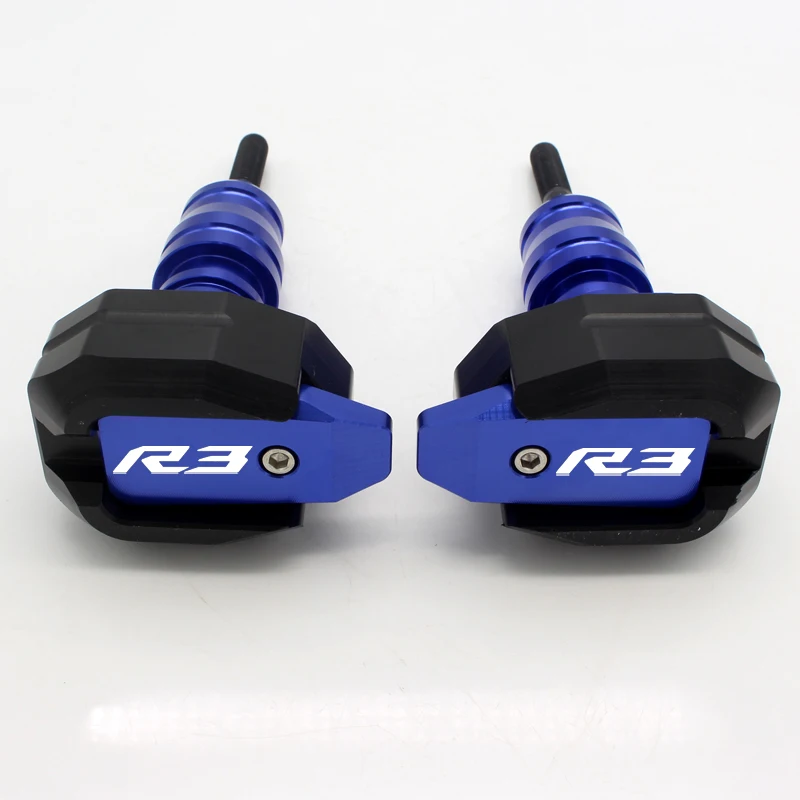 blue R3 Подходит для YAMAHA MT-03 MT-25 YZF-R3 YZF-R25 YZF R3 YZF R25 защита от падения рамки ползунок защита обтекателя противоаварийная панель протектор - Цвет: blue R3