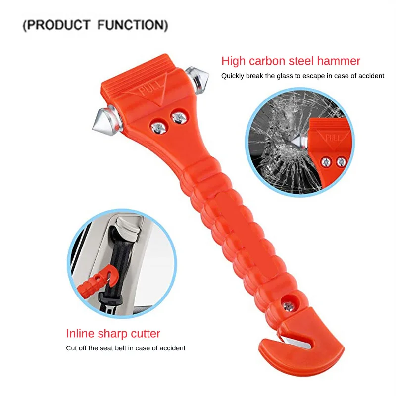 Car Safety Escape Glass Window Breaker Emergency Hammer Seat Belt Cutter Car Accessories ALI88