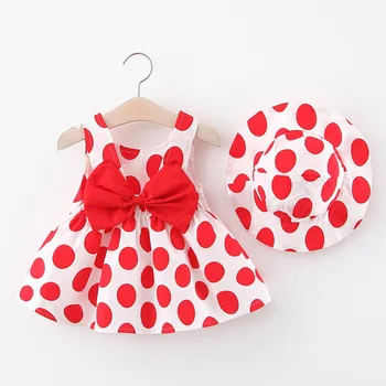 

2020 New Baby Fashion Dresses Toddler Girls Party Dresses Polka Dot Costumes Kids Summer Vestidos Children Clothes