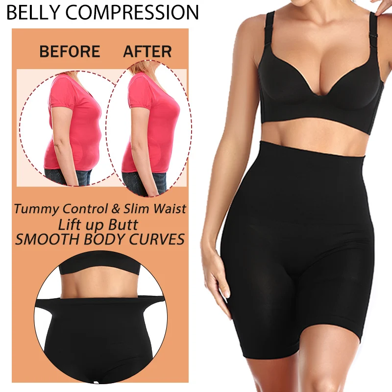 Seamless High Waist Tummy Shapewear Women Safety Legging Slimming Belly Sheath Panty Hip Corrective Underwear Sexy Magic Shaper honeylove shapewear