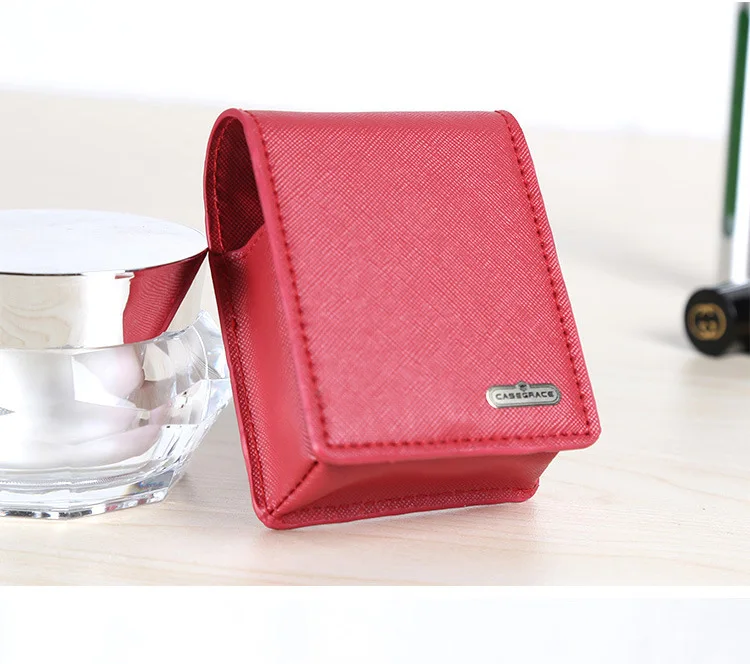 

Simple New Style PU Leather Storgage Bag High-Capacity Portable Makeup Lipstick Storage Box Kaser Lattice Organizing Bag Wholesa