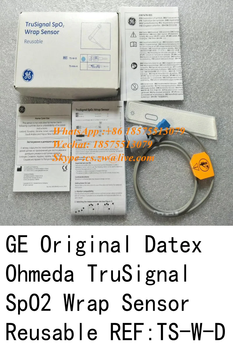 

Датчик GE Original Datex-Ohmeda TruSignal SpO2, многоразовый, арт.: TS-W-D