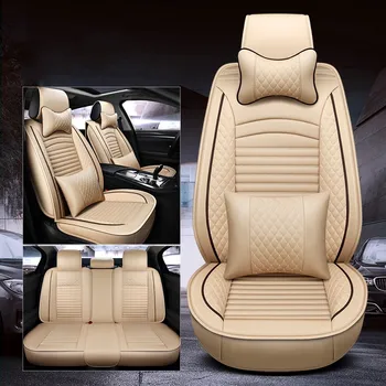 

WLMWL Universal Leather Car seat cover for Audi all models a3 8v a4 b6 b9 b8 c7 q5 a5 a6 c6 q7 q3 car styling auto Cushion