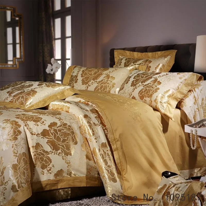 Постельное белье King size с вышивкой, жаккардовое постельное белье для свадьбы, хлопок, пододеяльник, простыня+ пододеяльник+ наволочка