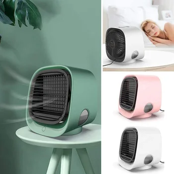 

Portable 3 Modes Mini USB Air Cooler Humidifier Cooling Fan Dormitory Office Desktop Air Conditioner For Home Instantly Cool