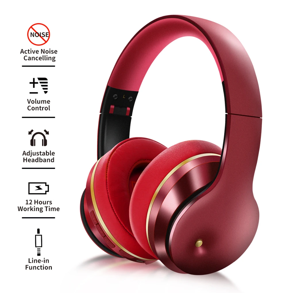 

TWS Wireless Bluetooth 5.0 Foldable Headsets Noise Reduction Gaming Music Headphone Shocking Bass Sports Gamer Earphone With Mic