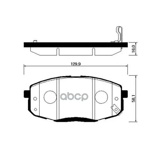 Колодки Тормозные Дисковые Передн Hyundai: I30 07-09 Kia: Cee'D 07-09, Forte 08-10, Carens 02-06 HSB арт. HP0040