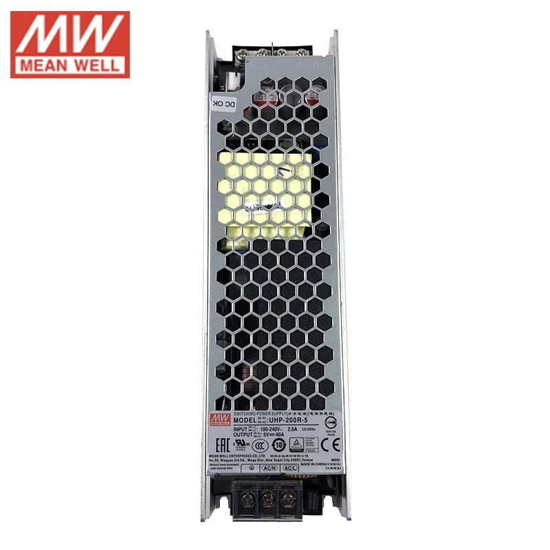 MEAN WELL UHP-200R 200 Вт импульсный источник питания 110 В/220 В переменного тока в 5 12 24
