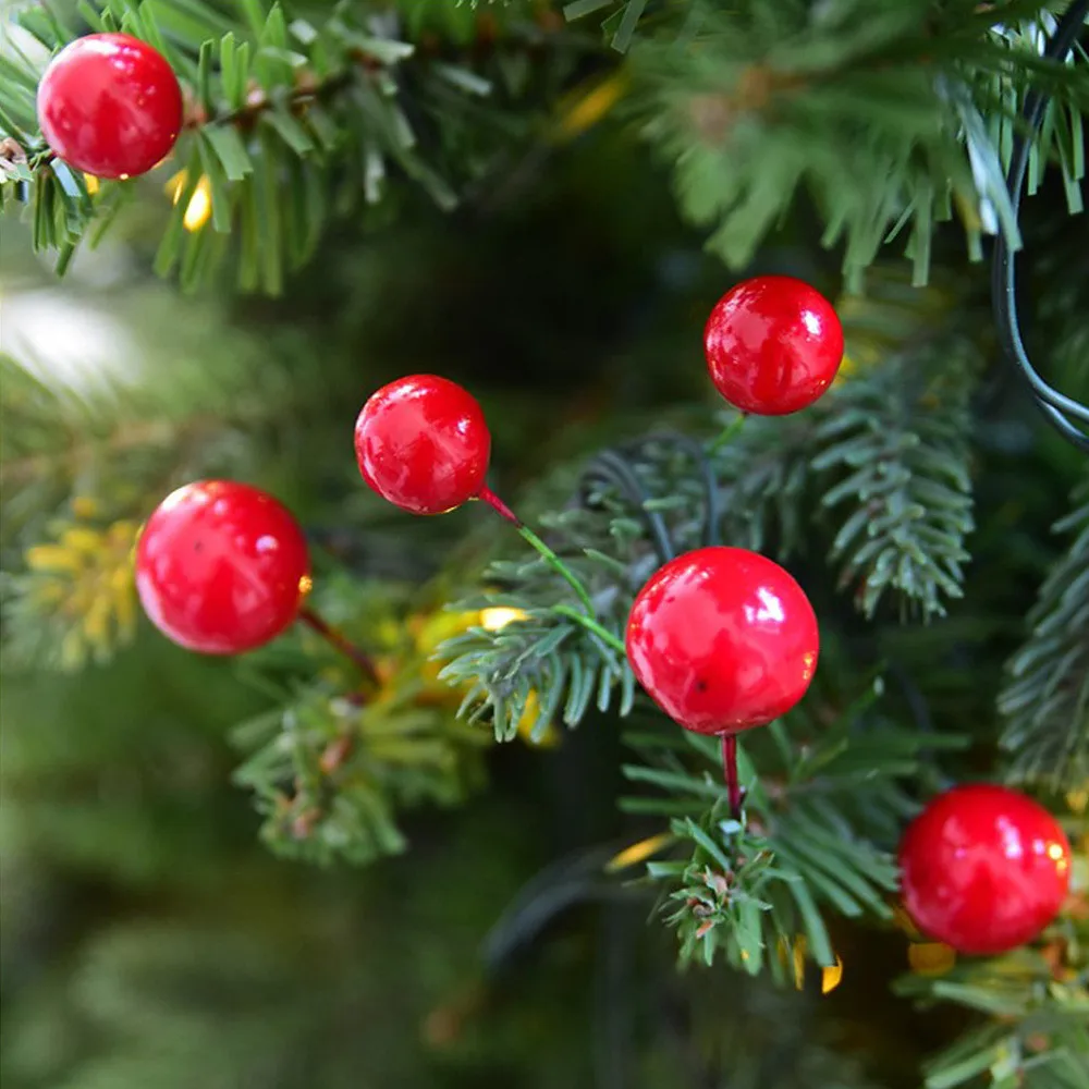 12Pcs Christmas Tree Decoration Simulation Cherry Decorative Pendant christmas decorations for home navidad dropship | Дом и сад
