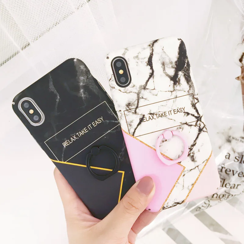 Геометрические мраморные текстурные чехлы для телефонов iPhone XR XS Max 6 6S 7 8 Plus X Мягкая IMD Гальваническая задняя крышка Coque подарок