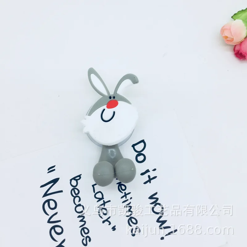 8 Держатель для зубных щеток на присоске с животными из мультфильмов, крепкий держатель для зубных щеток из силикагеля - Цвет: 8