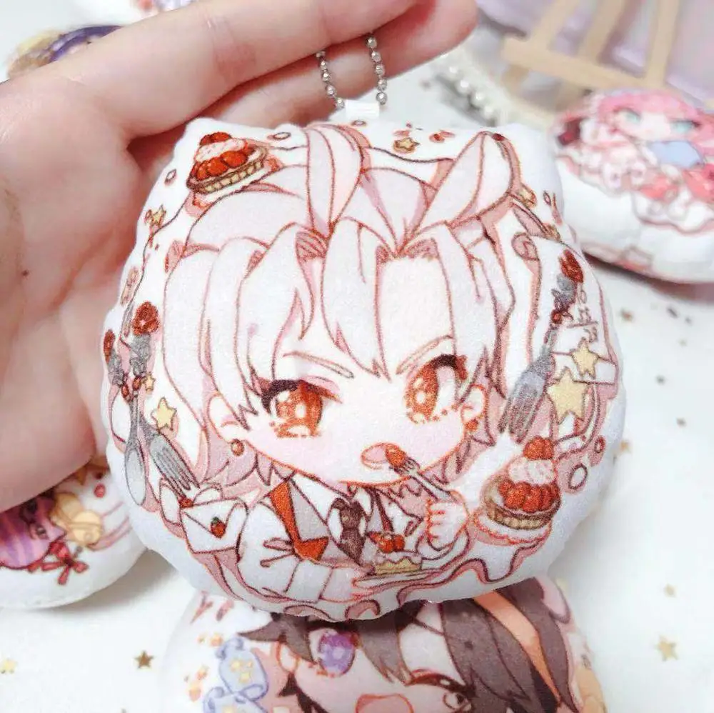 JOJO невероятное приключение Золотой ветер Giorno Giovanna Сьерра-Леоне Abbacchio Косплэй плюшевая кукла для ключей кулон брелок игрушка Dango подарок - Цвет: B