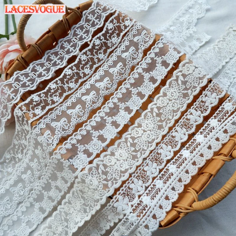 19 ярдов на каблуке 3-5 см сетка хлопок вышивка кружева отделка собственными руками