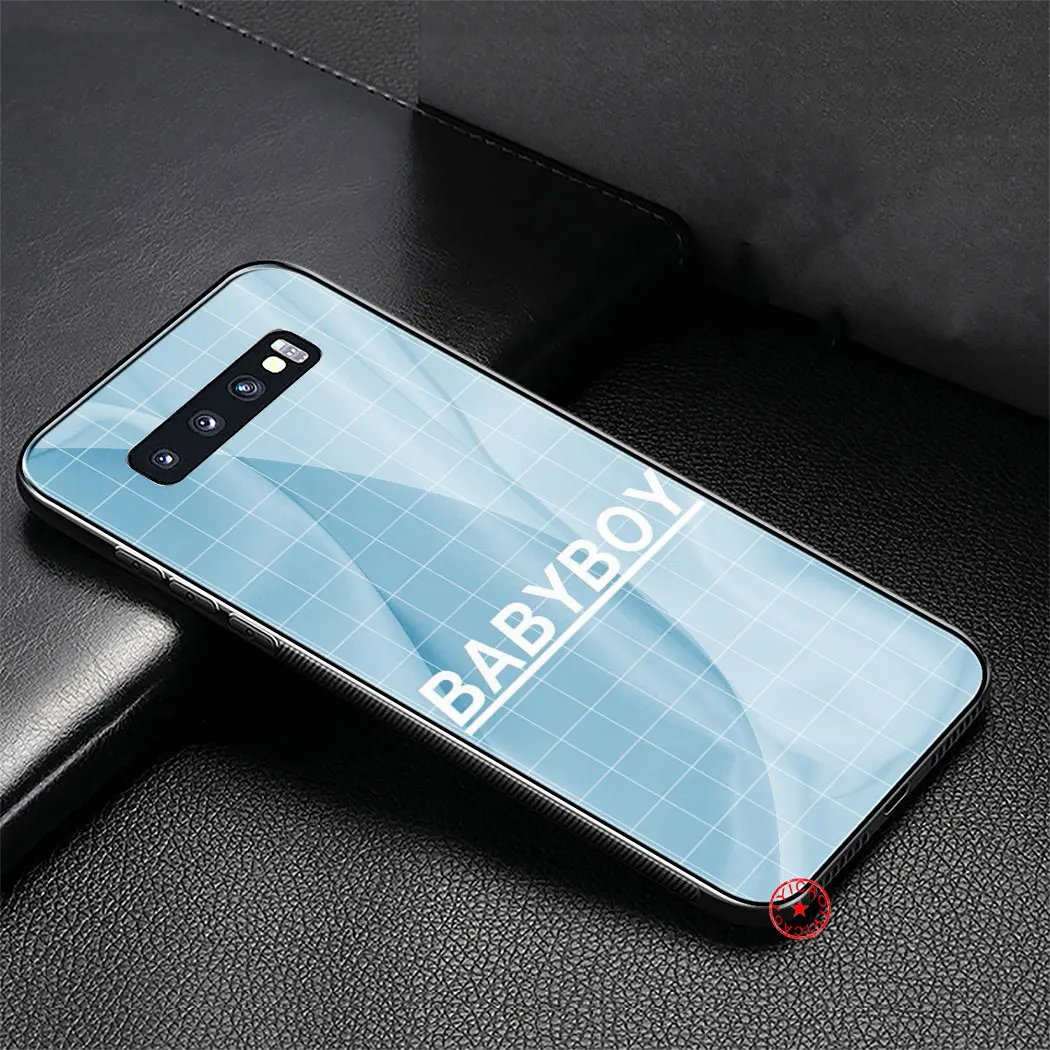 L36 в клетку клетчатый арт закаленное Стекло чехол для samsung Galaxy A70 A60 A50 A40 A30 A20 A10 S8 S9 S10 Note 8, 9, 10, плюс - Цвет: TG6