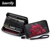 Fashion Card Wallet Female Women Wallets Genuine Leather Rfid 36 Card Holders Coin Purse Girl Fashion Women Clutch Bag Leather 3