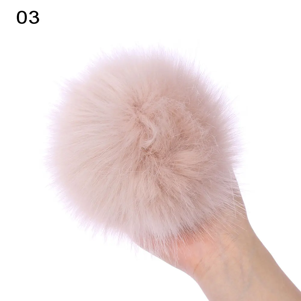 1 шт. Новая мода натуральный енот лисы мех вязаная шапка с помпоном Skullie Beanies замок с ключом цепь аксессуары для шитья одежды - Цвет: 3