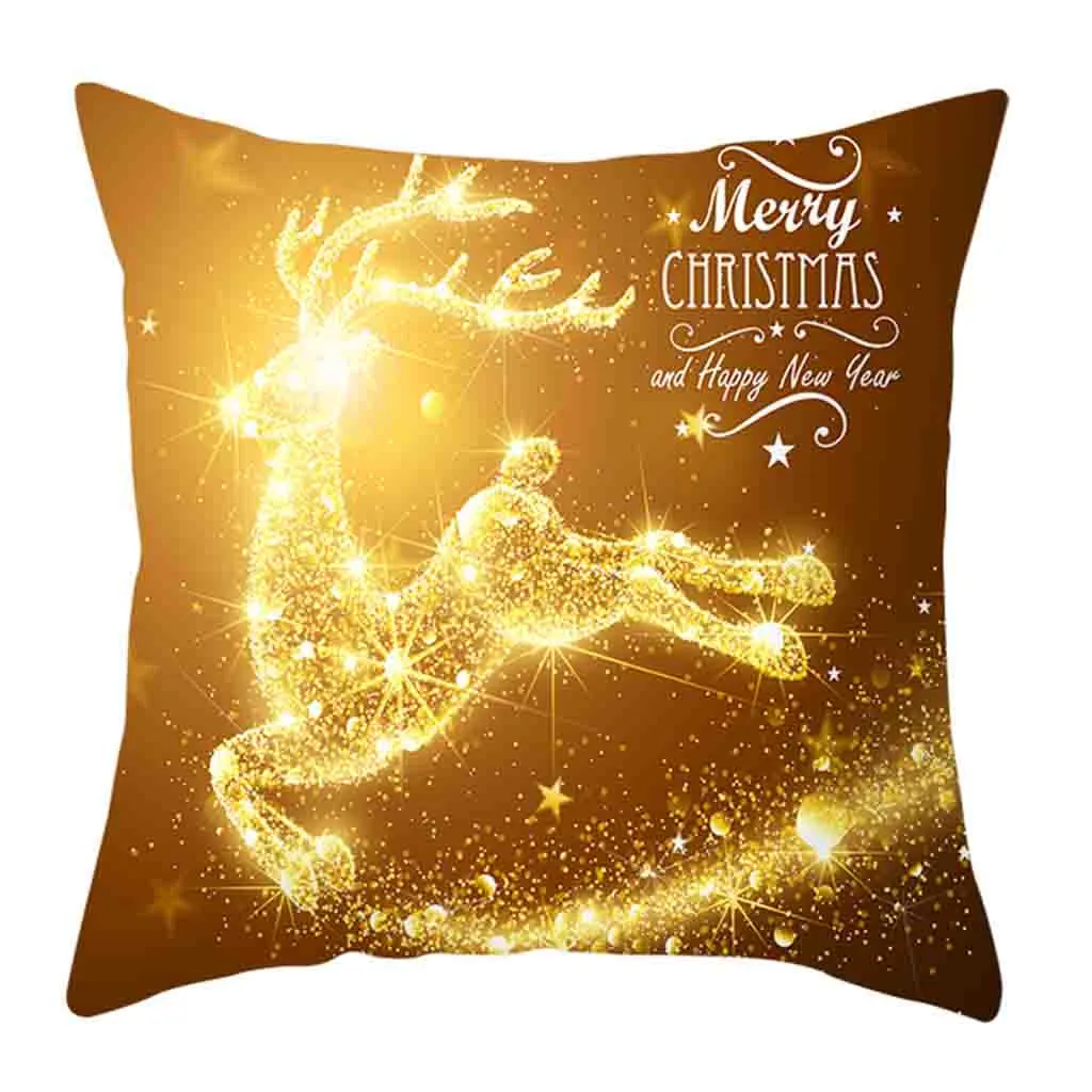 Рождественская наволочка, декоративный чехол для подушки, диванная Талия, Рождественский Чехол на подушку, украшения для дома, рождественский подарок, новинка#40