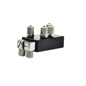 

Excavator Hydraulic oil distributor Integral three-channel One-in Two-out for 1/14 RC RC Excavator Arm Parts