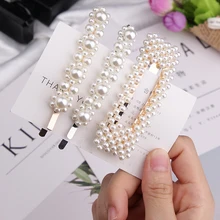 Oshioner женские жемчужные заколки для волос корейский стиль для взрослых личности принцесса элегантные шпильки аксессуары для волос из сплава для женщин