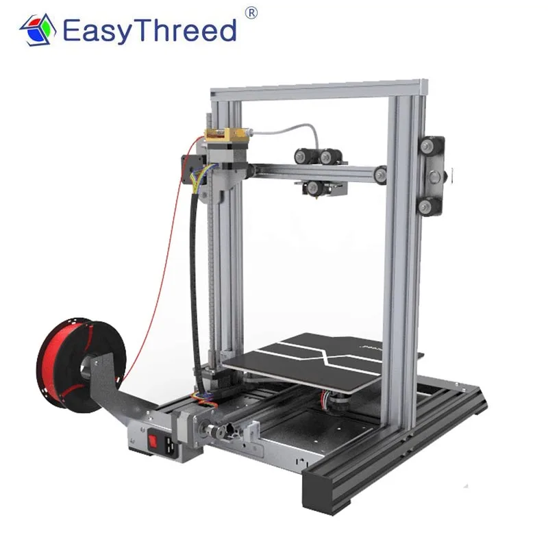 3D принтер EasyThreed X7 FDM большого размера с высокотемпературным соплом 2 4 дюйма ЖК