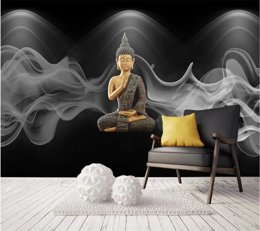 Обои wellyu 3d в китайском стиле буддизм стена гостиная спальня комната zen